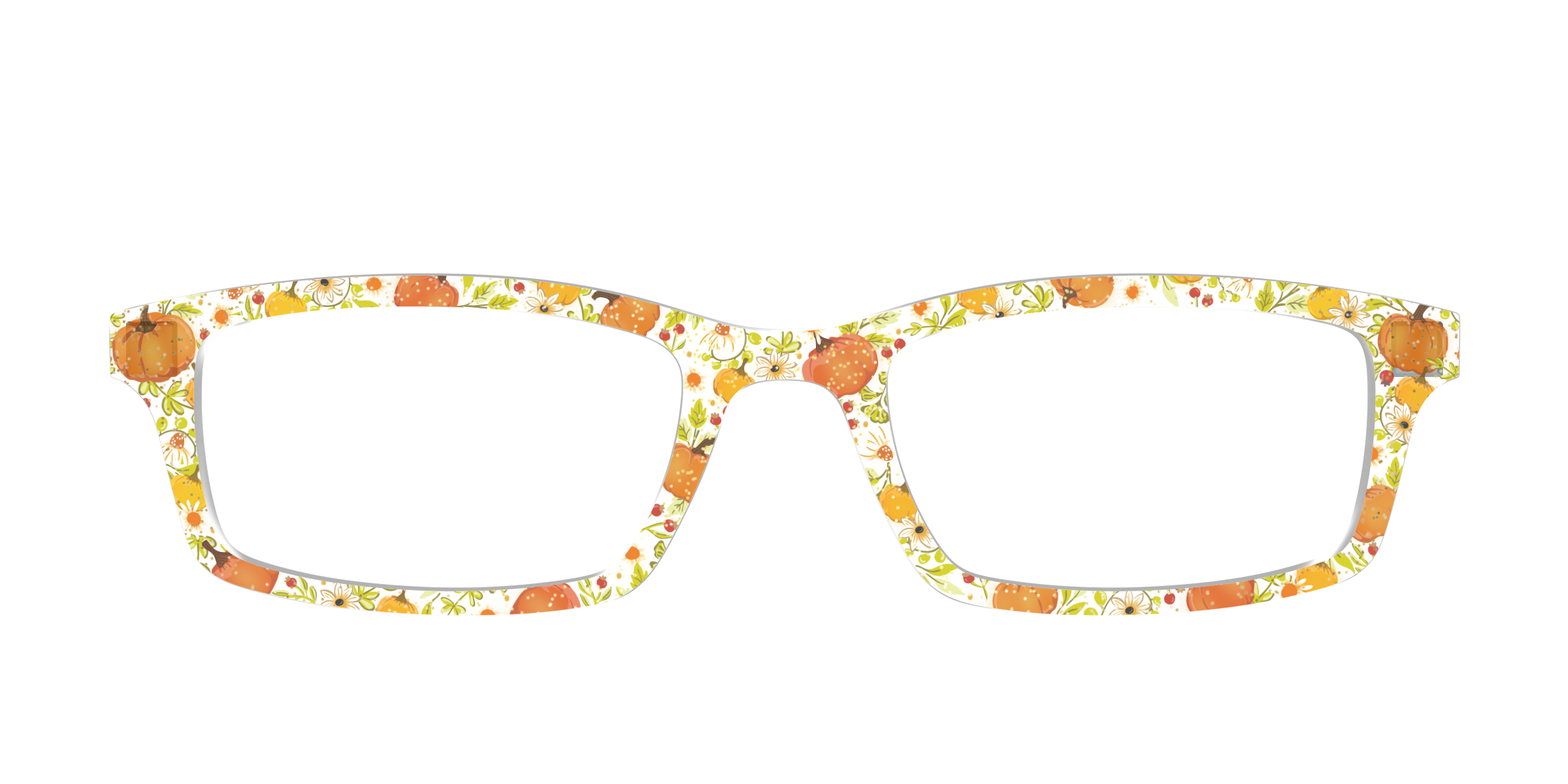 Pair Eyewear Design Tops Pumpkin Patch top glitter arancione