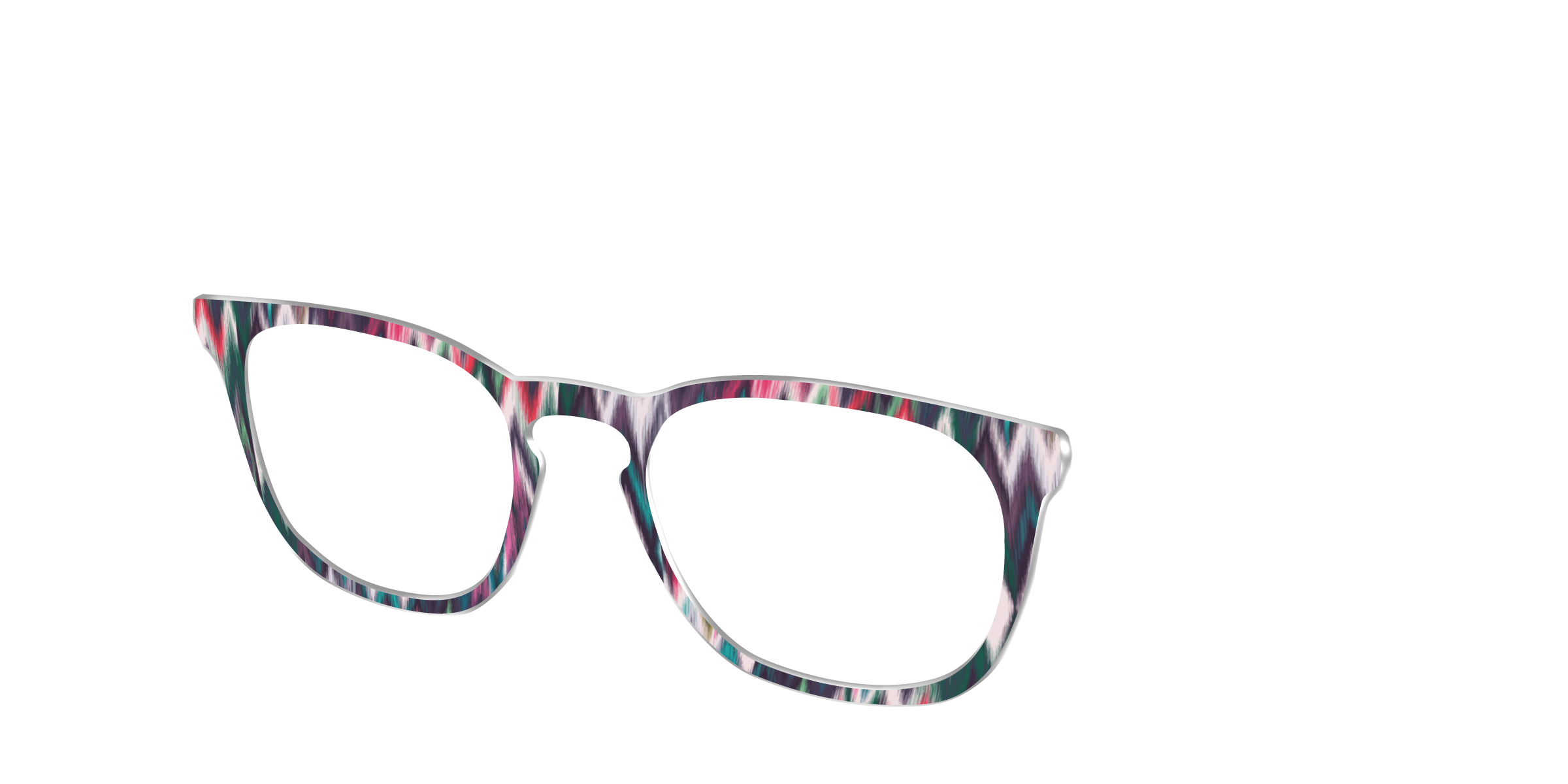 Pair Eyewear Design Tops The Teal Ikat top occhiali AT23