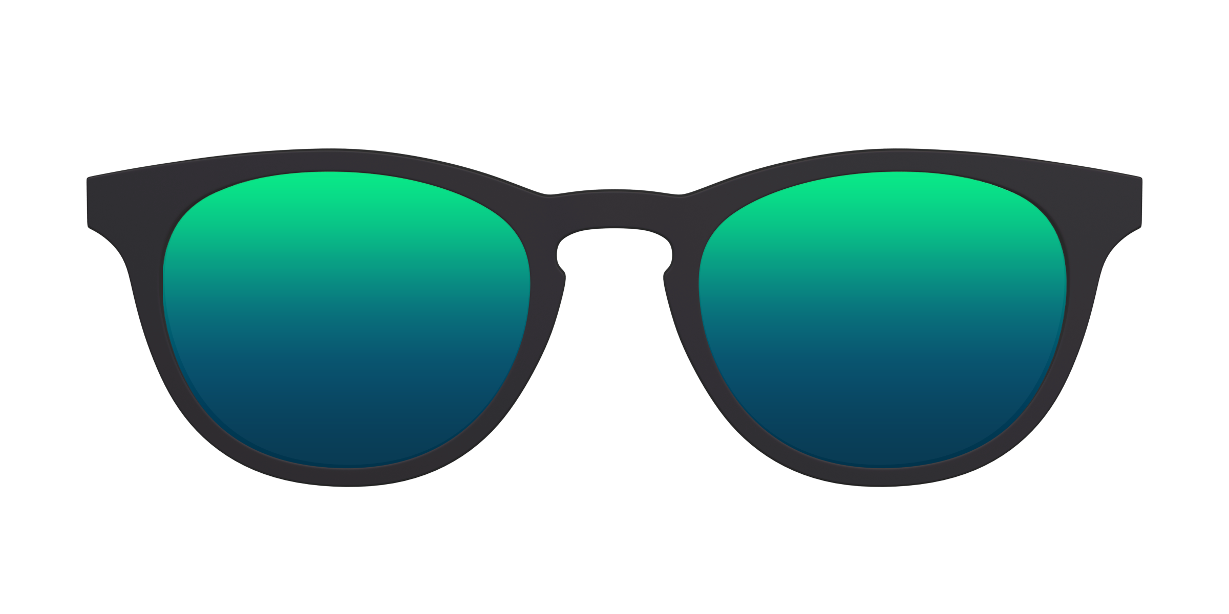 Pair Eyewear Sun Tops Green Reflective clip sole polarizzata 050