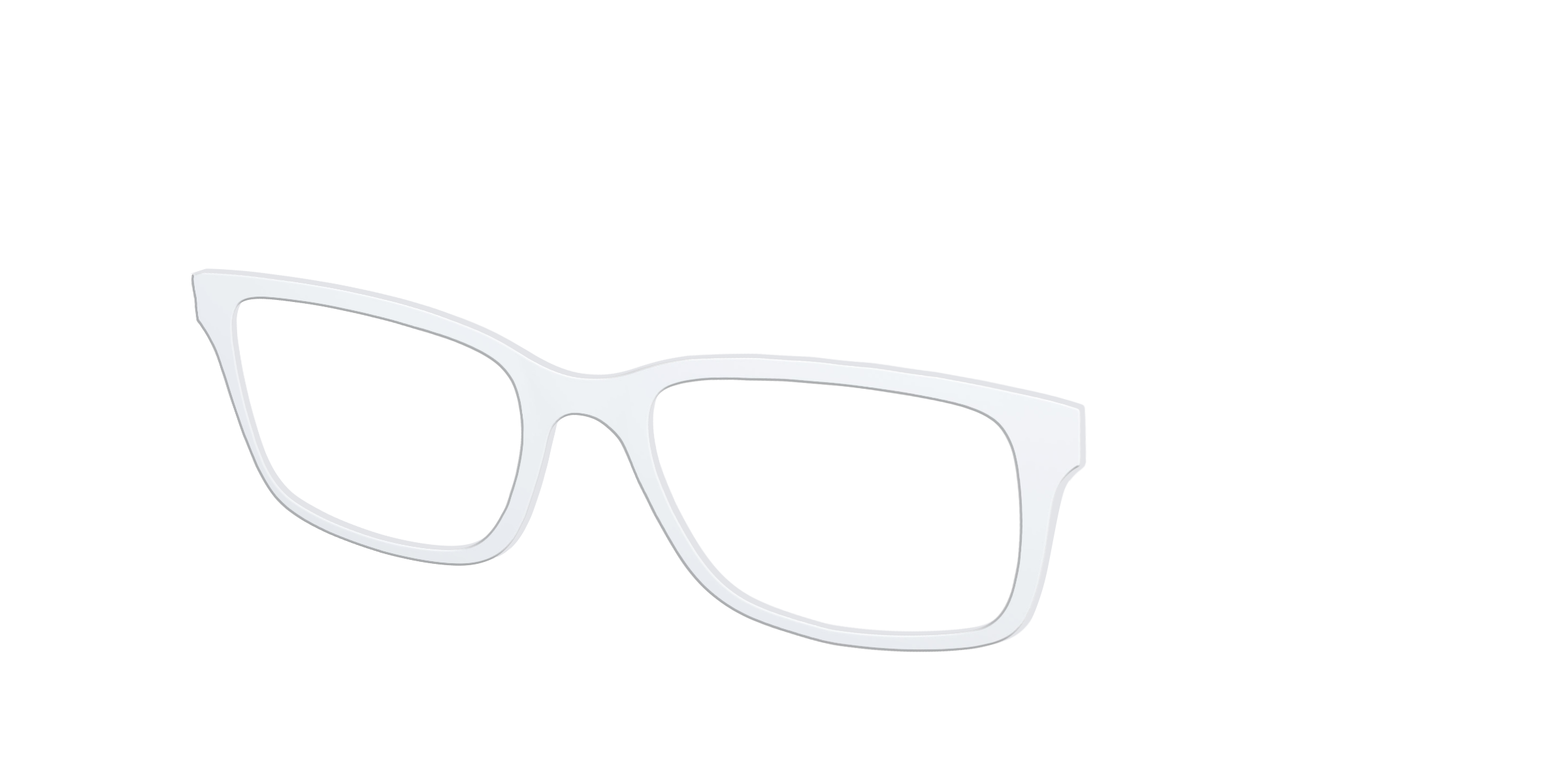 Pair Eyewear Solid Tops The White top bianco tinta unita
