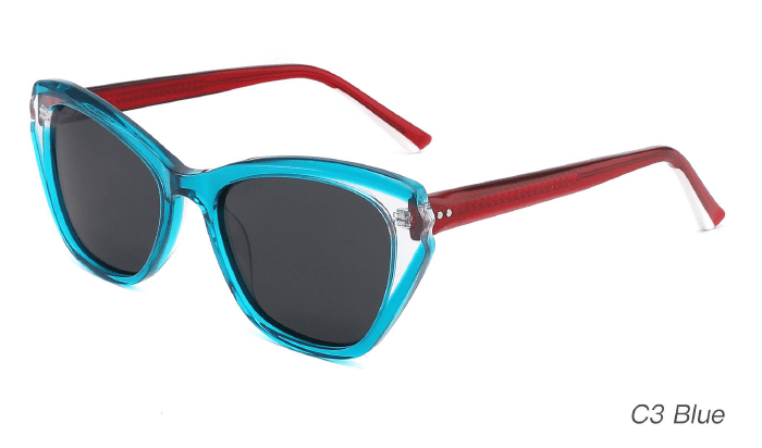 Ouyuan Sunglasses AS00006 occhiali sole cat eye multicolore donna