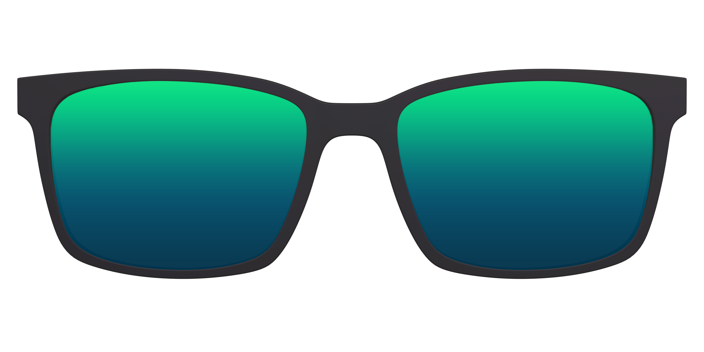 Pair Eyewear Sun Tops Green Reflective clip sole polarizzata 050