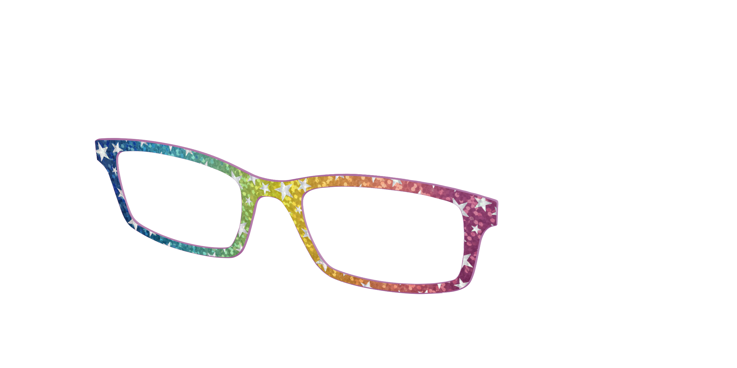Pair Eyewear School Spirit Iridescent Rainbow Stars frontalino stelle