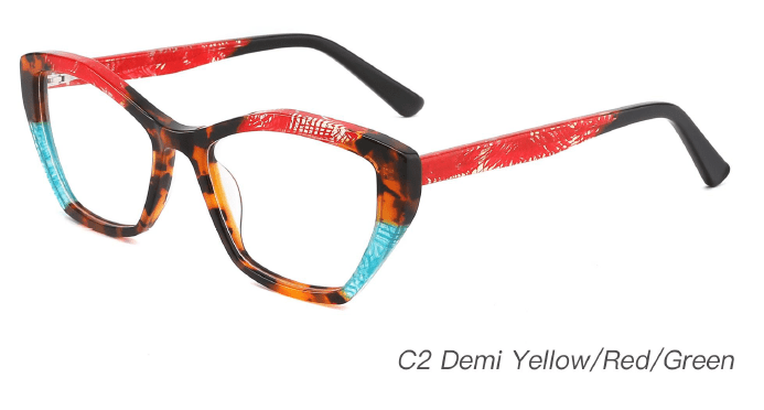 Ouyuan NOA23005 montatura occhiali acetato colorata 52-17-145