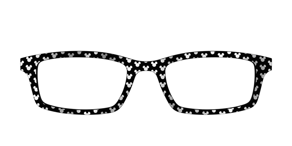 Pair Eyewear Collabs Silver Foil Mickey top per occhiali