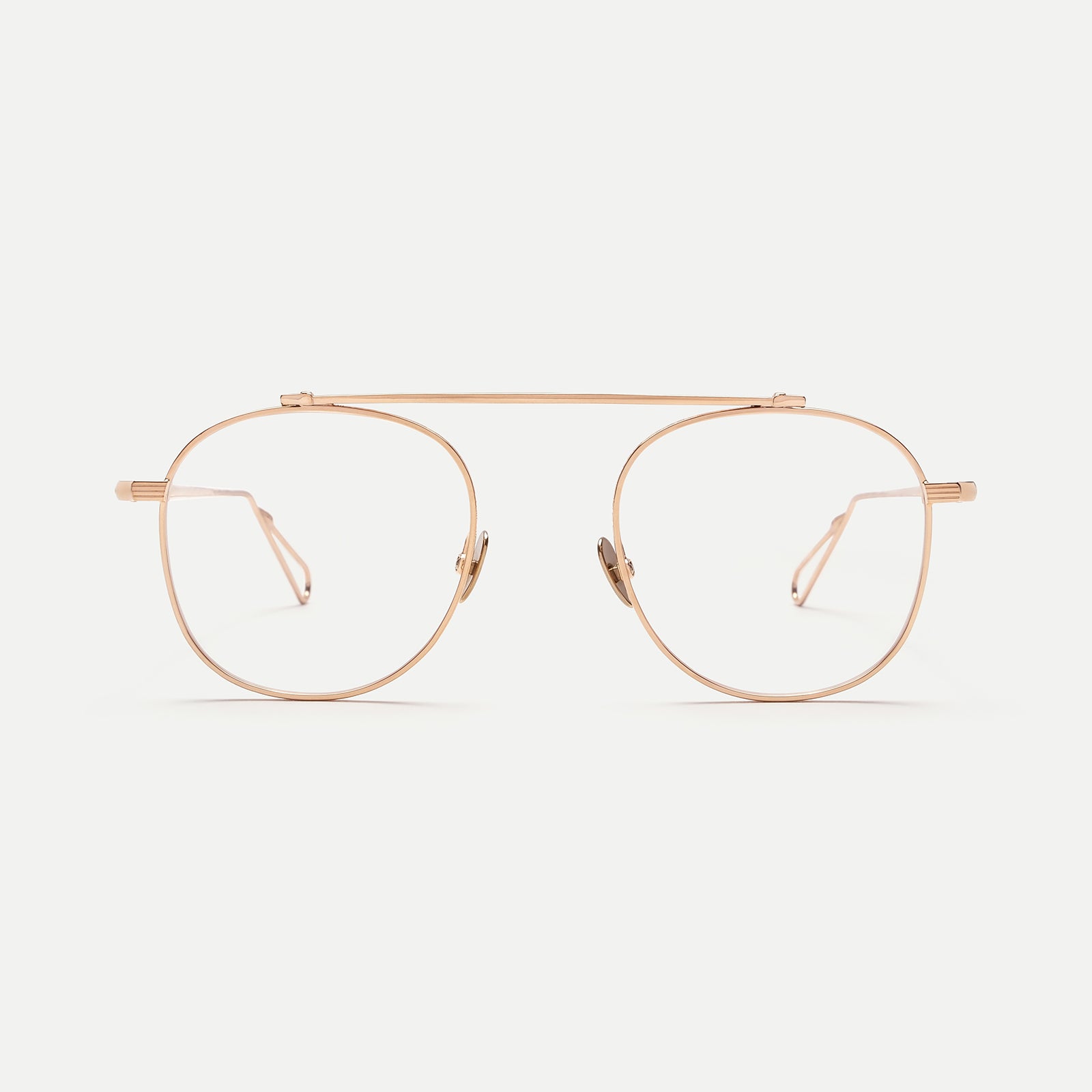 AHLEM Optical Belleville occhiali da vista Grey Gold metallo