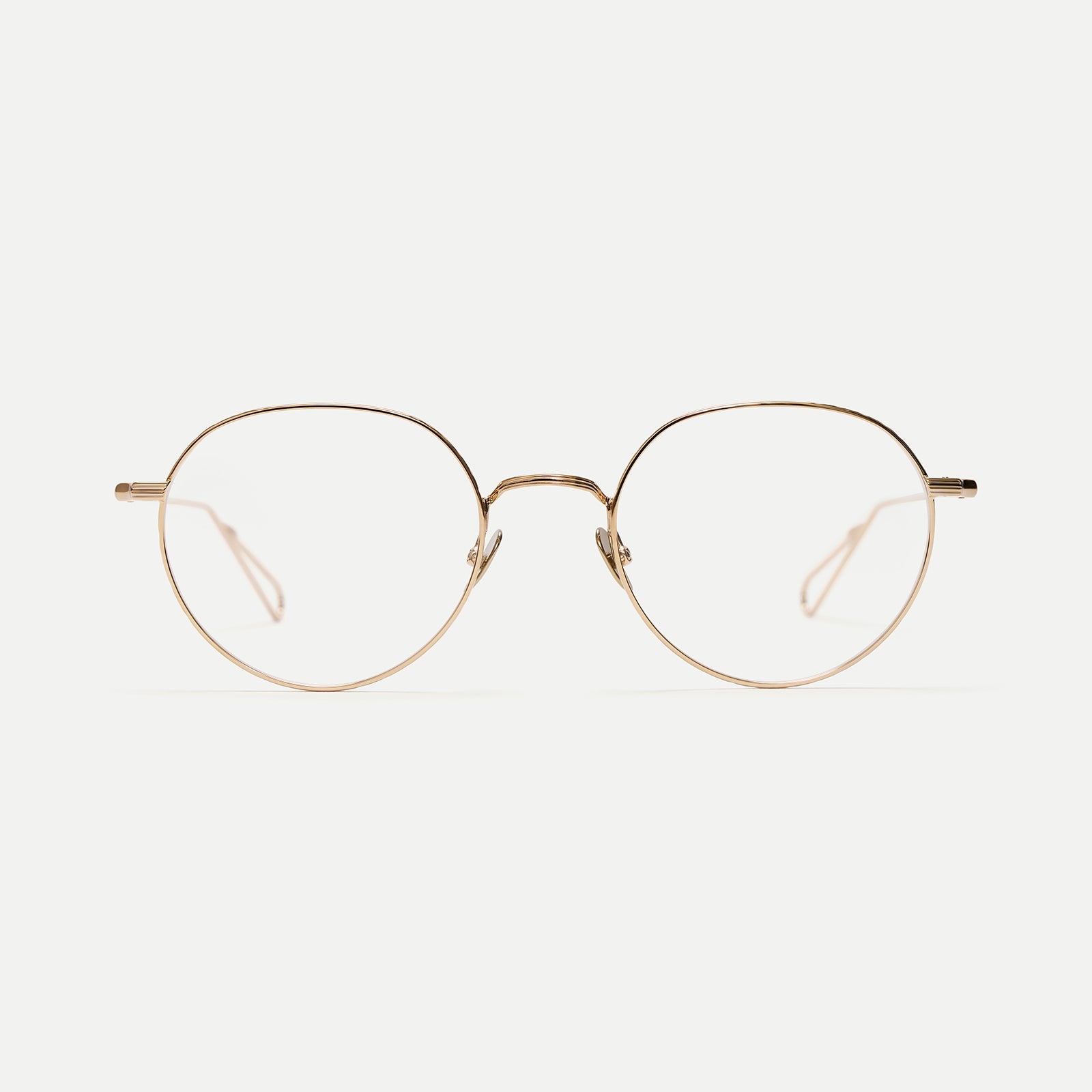 AHLEM Cambronne occhiali da vista grey gold rotondi metallo