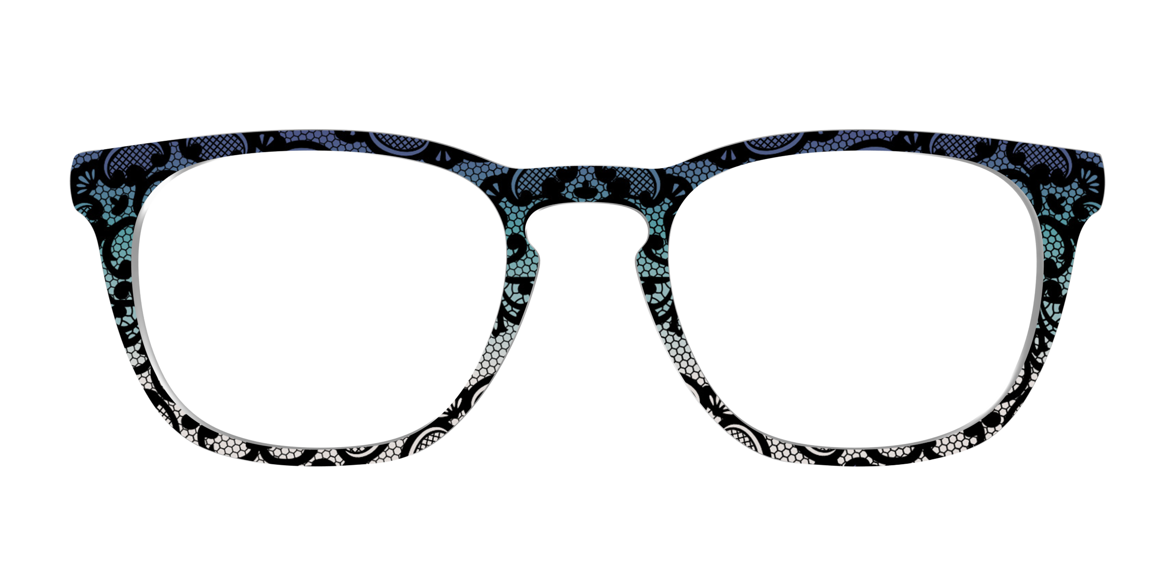 Pair Eyewear Design Tops The Gothic Gradient Lace top pizzo nero