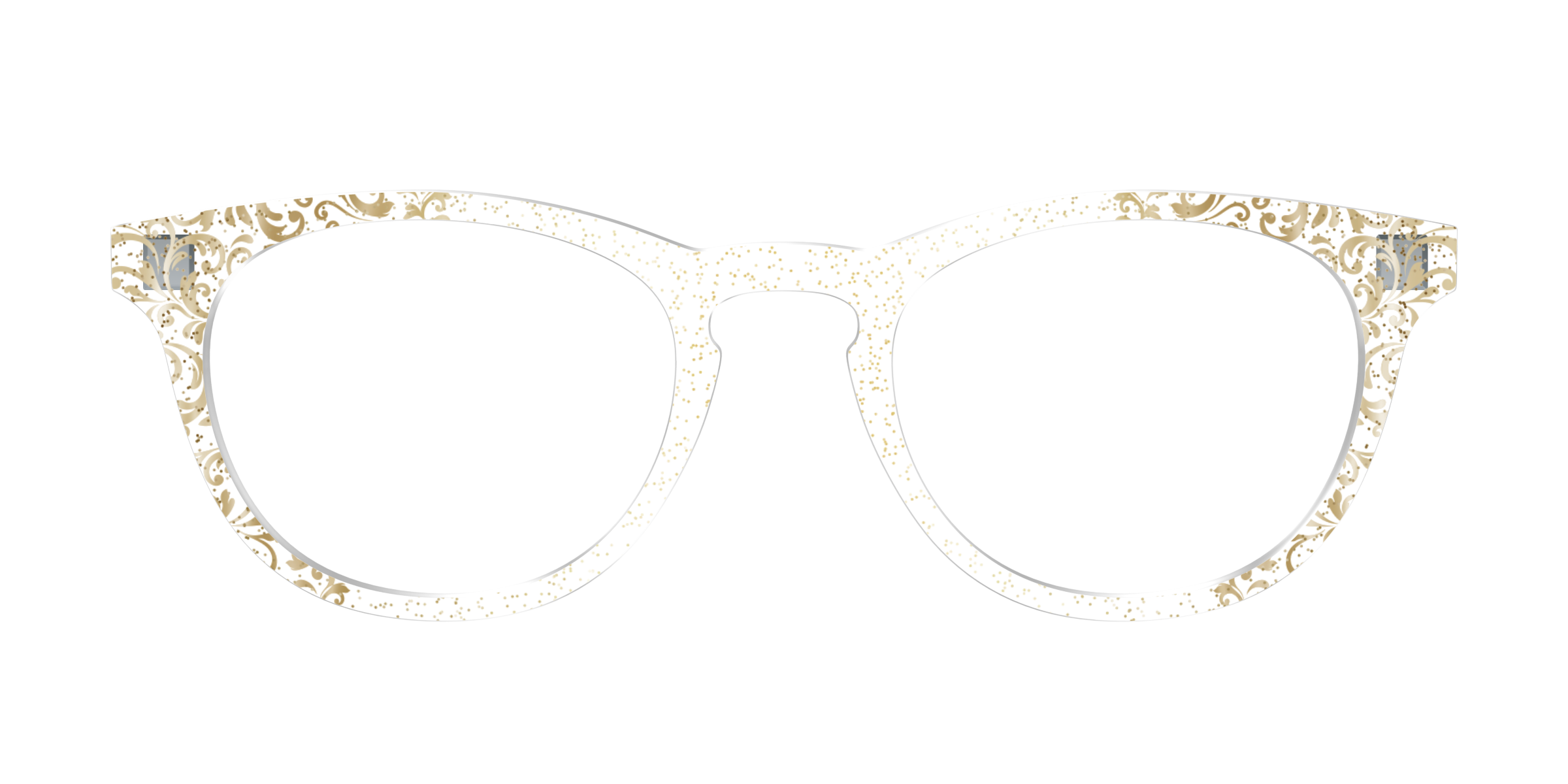 Pair Eyewear Design Tops Golden Flair Crystal top dorato occhiali