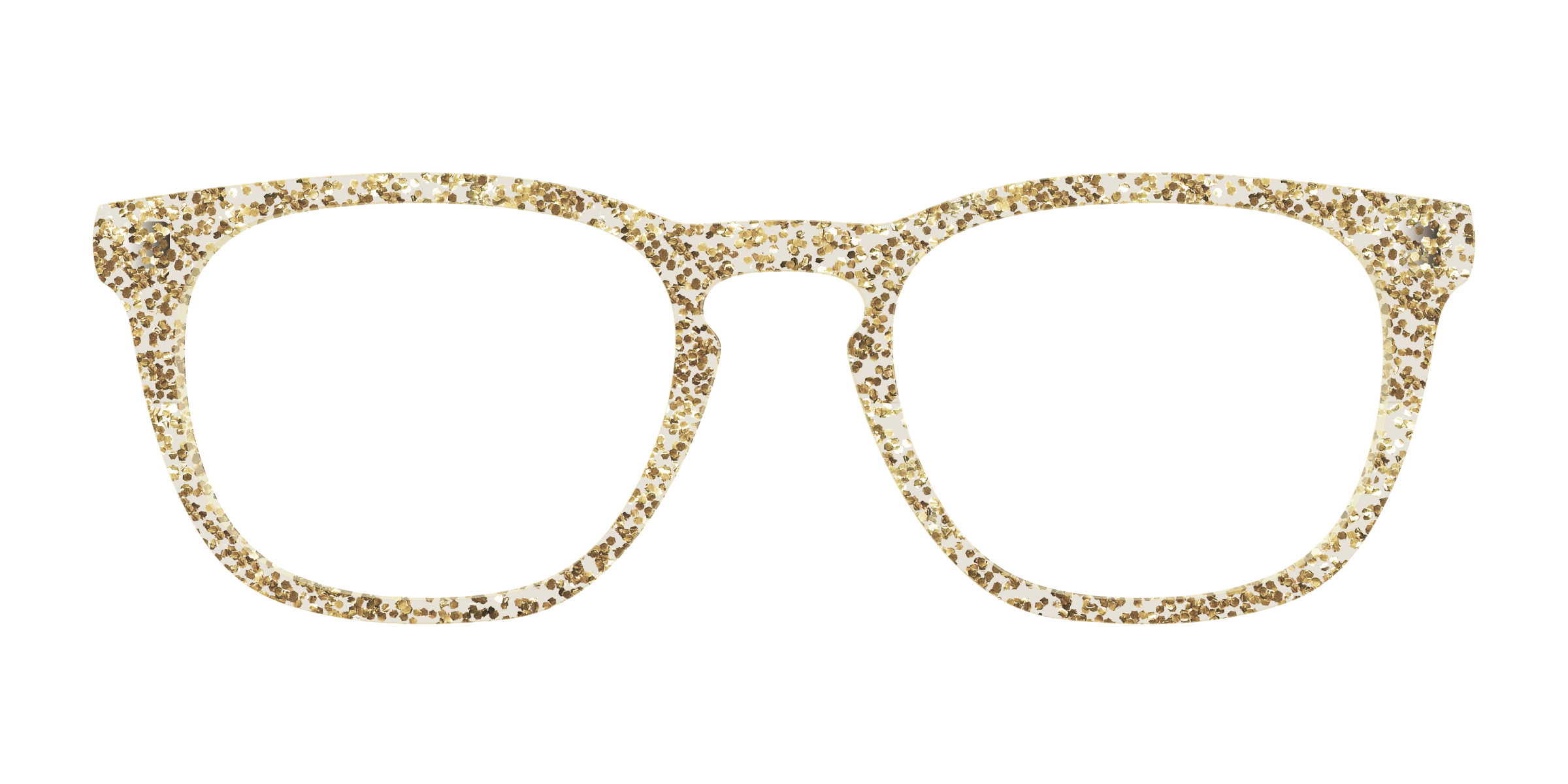 Pair Eyewear Solid Tops The Champagne Sparkle frontalino glitter