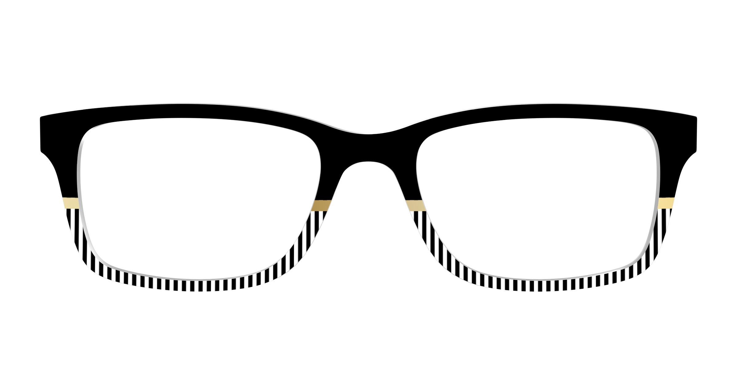 Pair Eyewear Design Tops Chic Stripes Crystal top per occhiali