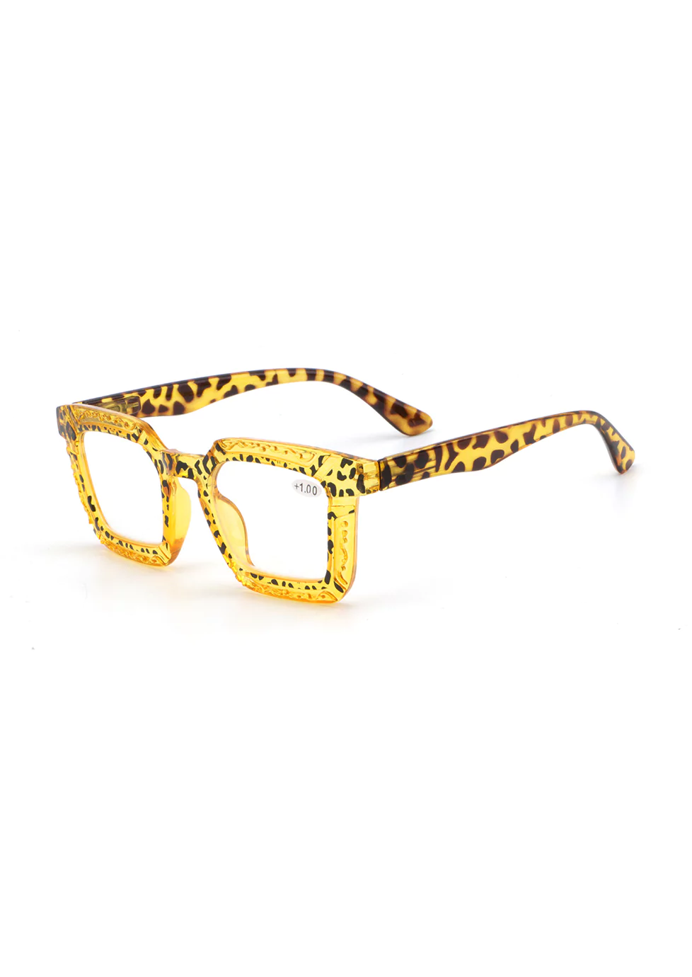 Ouyuan Reading Glasses 3020370 occhiali da lettura tartarugato giallo