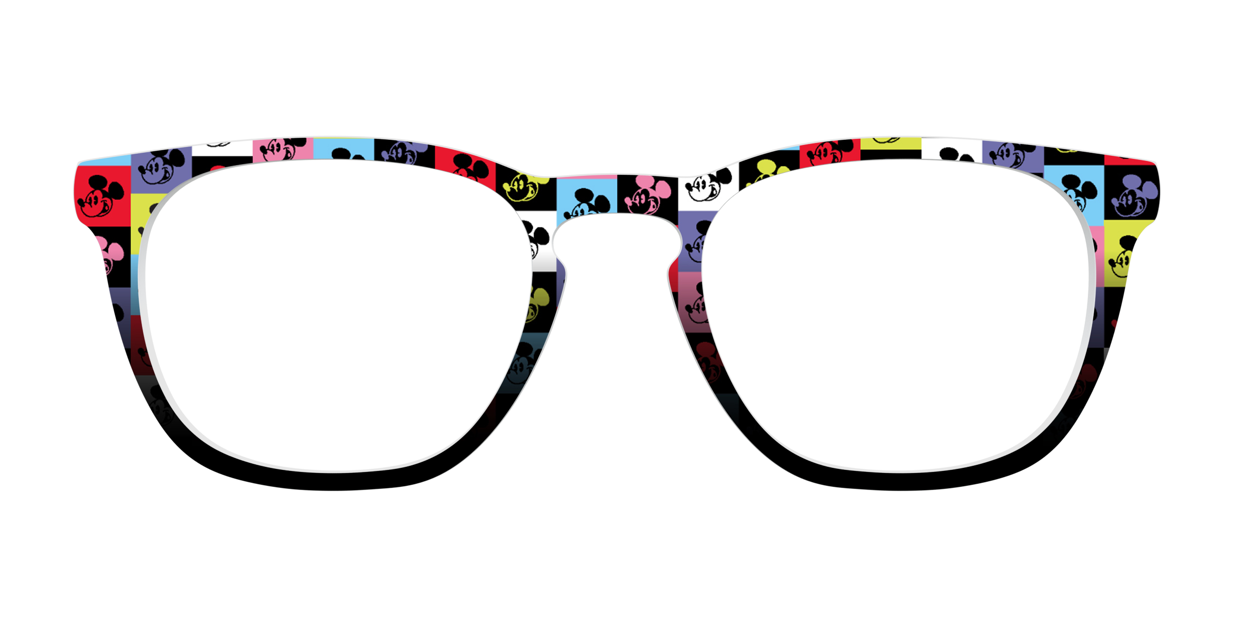 Pair Eyewear Collabs Mickey Check top magnetico a quadri