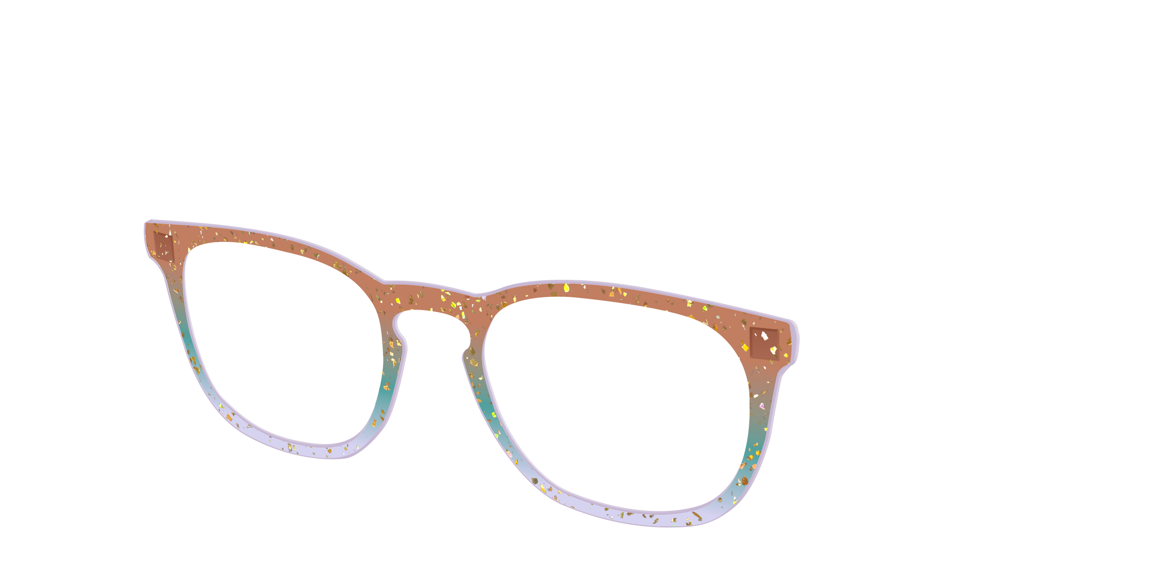 Pair Eyewear Design Autumnal Gradient Crystal top occhiali oro