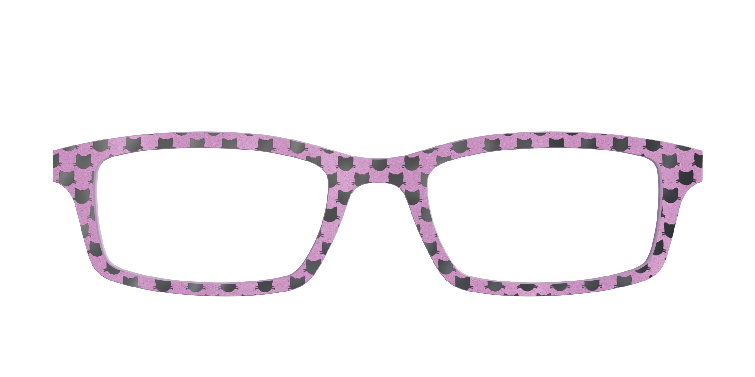Pair Eyewear Design Mauve Shimmer Foil Cats top gatti
