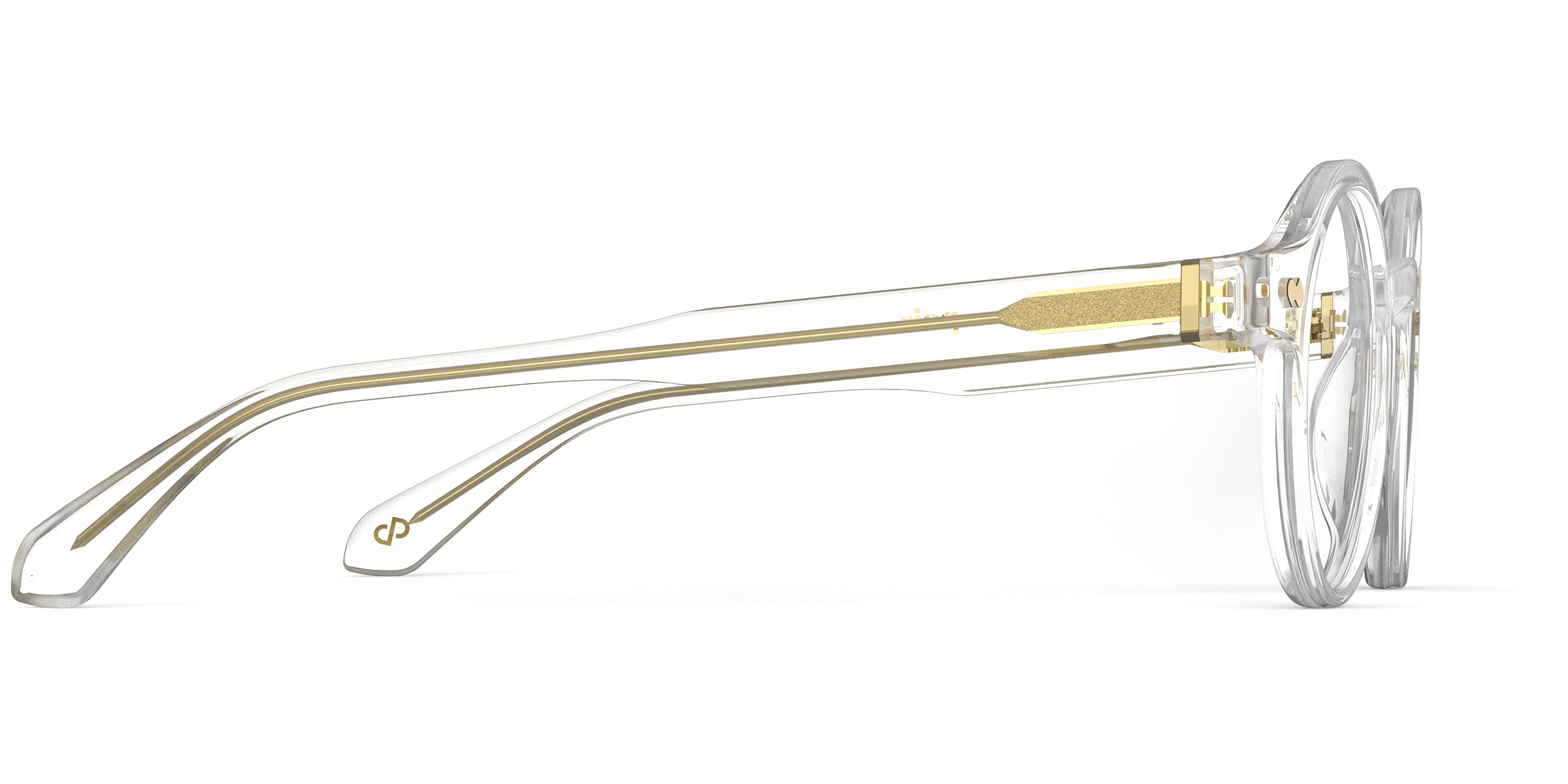 Pair Eyewear Leigh Forte montatura vista Crystal Clear Gold