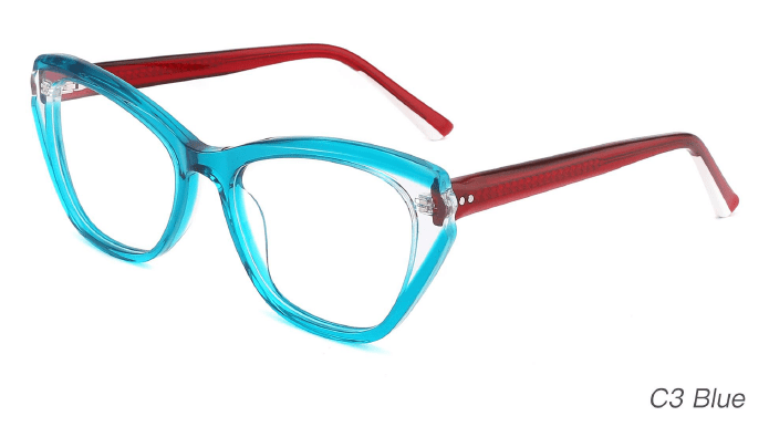 Ouyuan NOA23007 Occhiali da Vista Multicolore Acetato