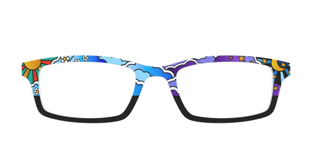Pair Eyewear Design Tops Far Out Skies top magnetico blu