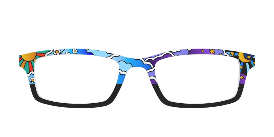 Pair Eyewear Design Tops Far Out Skies top magnetico blu