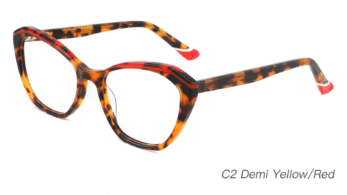 Ouyuan NOA23004 montatura occhiali da vista acetato colorata