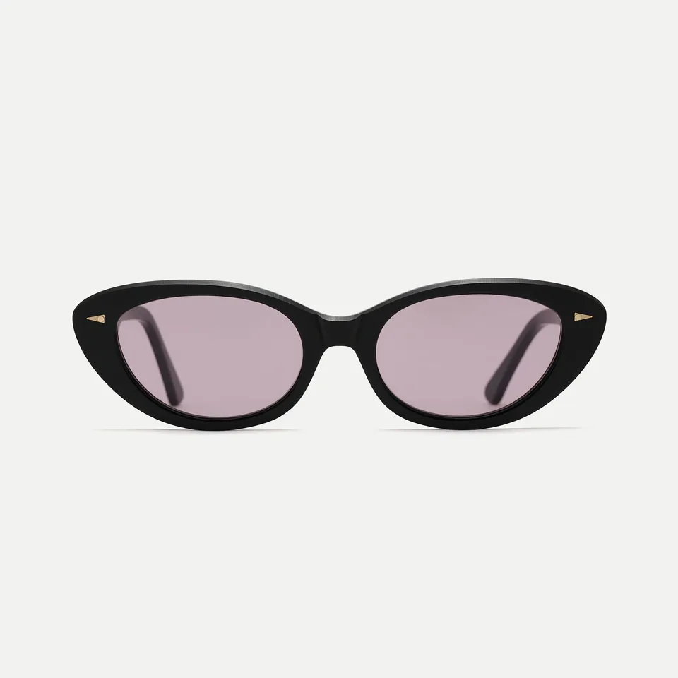 AHLEM Prairie Occhiali da Sole Black / Lilac in Acetato