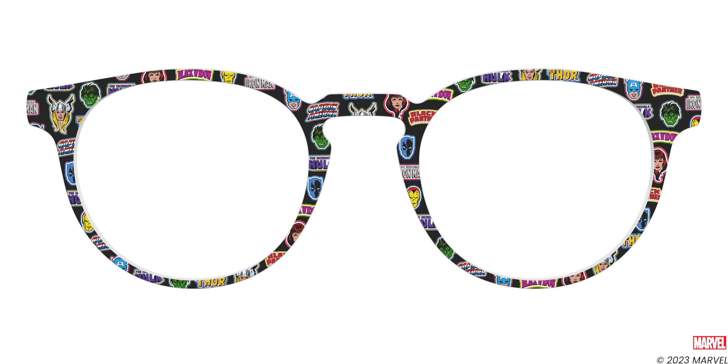 Pair Eyewear Collabs The Marvel Stickers top occhiali MR10