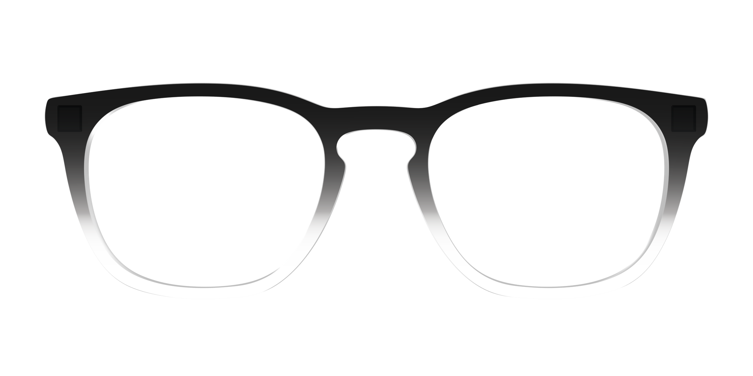 Pair Eyewear Solid Tops Black Gradient Crystal top occhiali nero