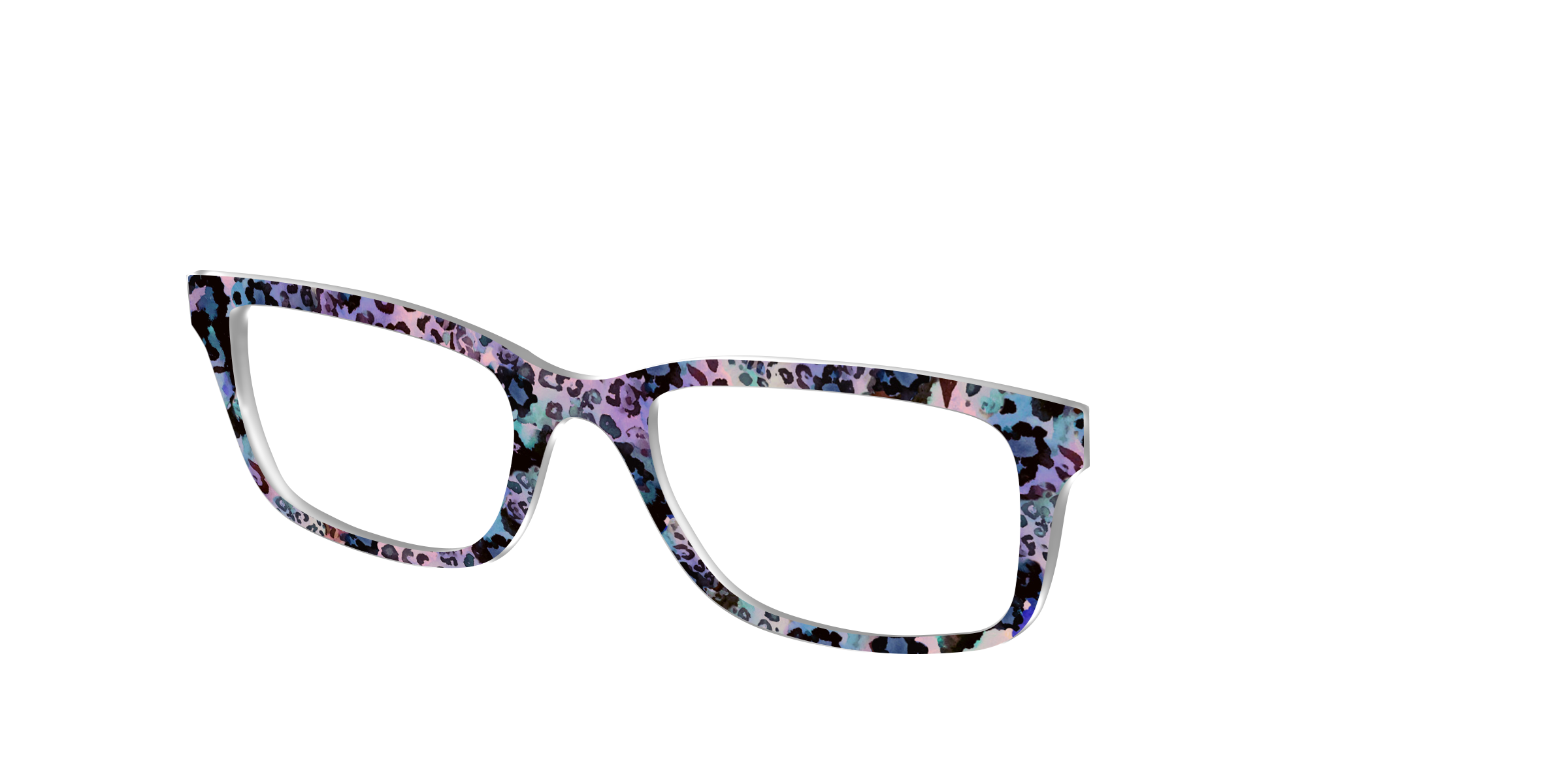 Pair Eyewear Design Tops Alluring Animal Print Mix top SU04