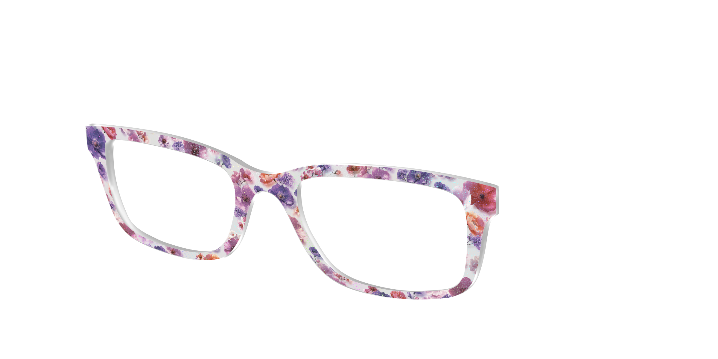 Pair Eyewear Design Tops Holographic Milky Floral Top Occhiali 512
