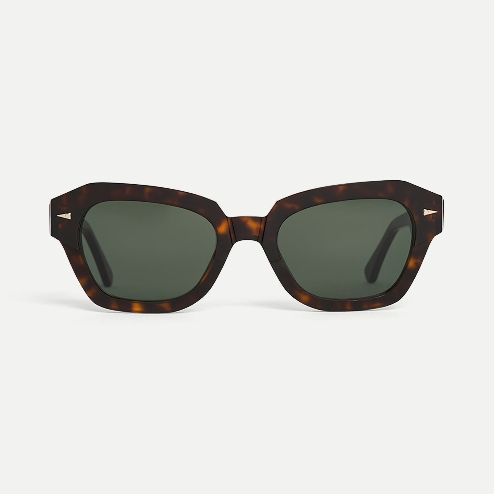 AHLEM Les Halles occhiali da sole verdi cat eye acetato