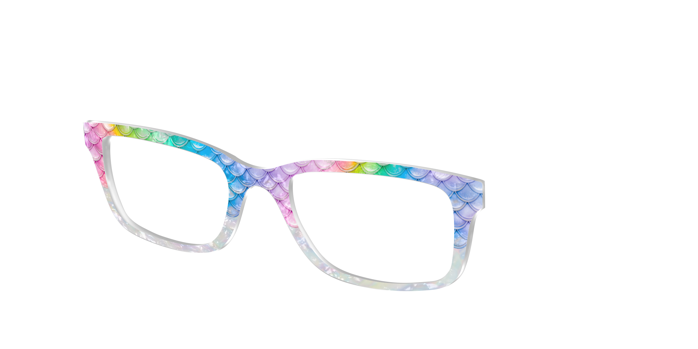 Pair Eyewear Design Tops Rainbow Pearl Scales Crystal top Cedro