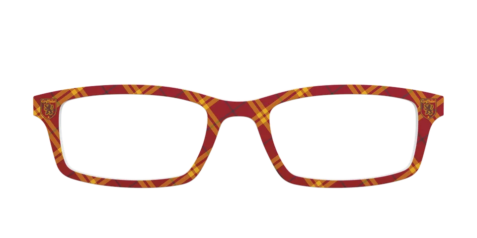Pair Eyewear Collabs Gryffindor Plaid top occhiali Cedro