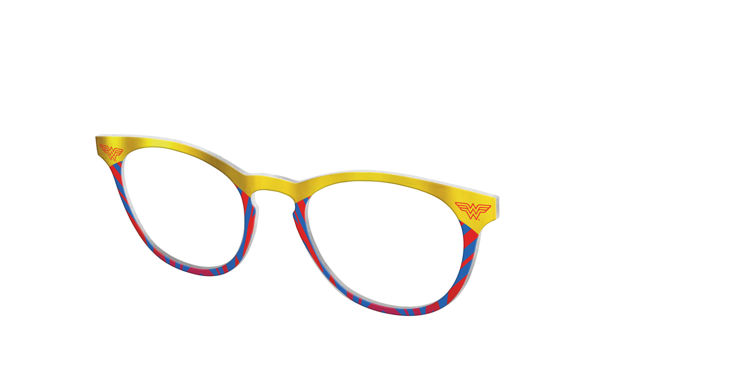 Pair Eyewear Collabs Wonder Woman Suit top occhiali DC7 rosso