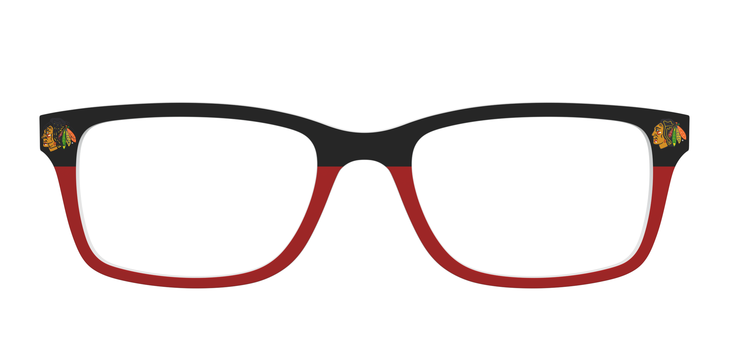 Pair Eyewear The Blackhawks Split topper occhiali nero rosso