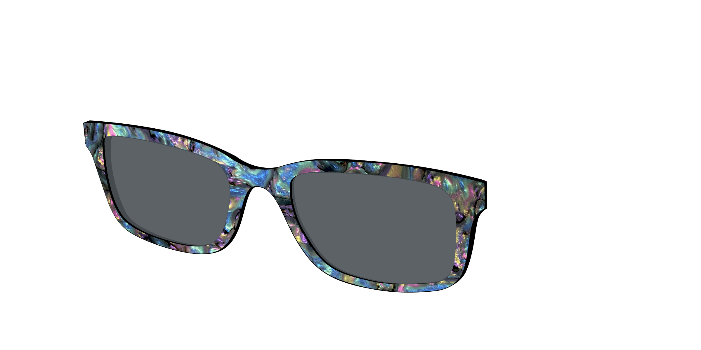Pair Eyewear Sun Tops Midnight Abalone top sole polarizzato