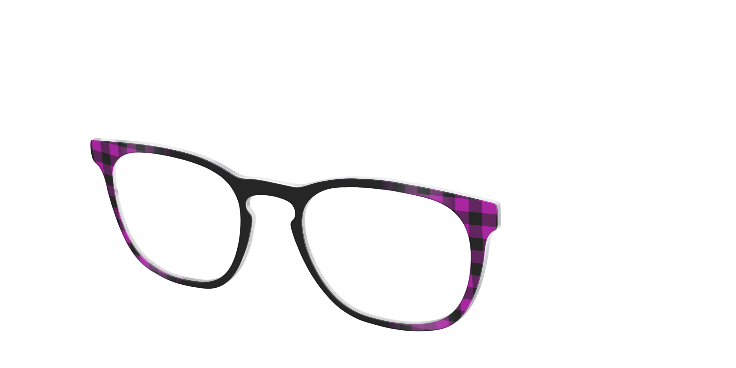 Pair Eyewear Solid Tops Reimagined Plaid top magnetico