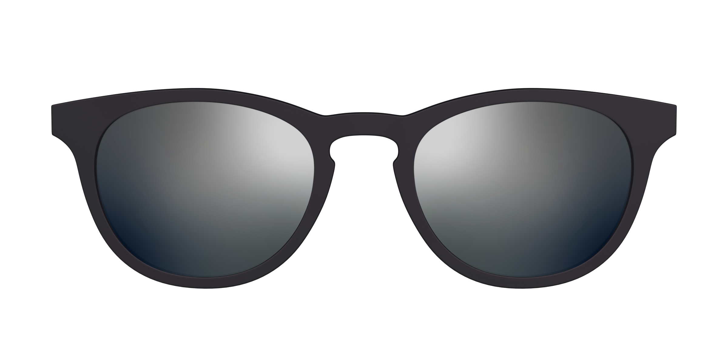 Pair Eyewear Sun Tops Silver Reflective clip sole polarizzata