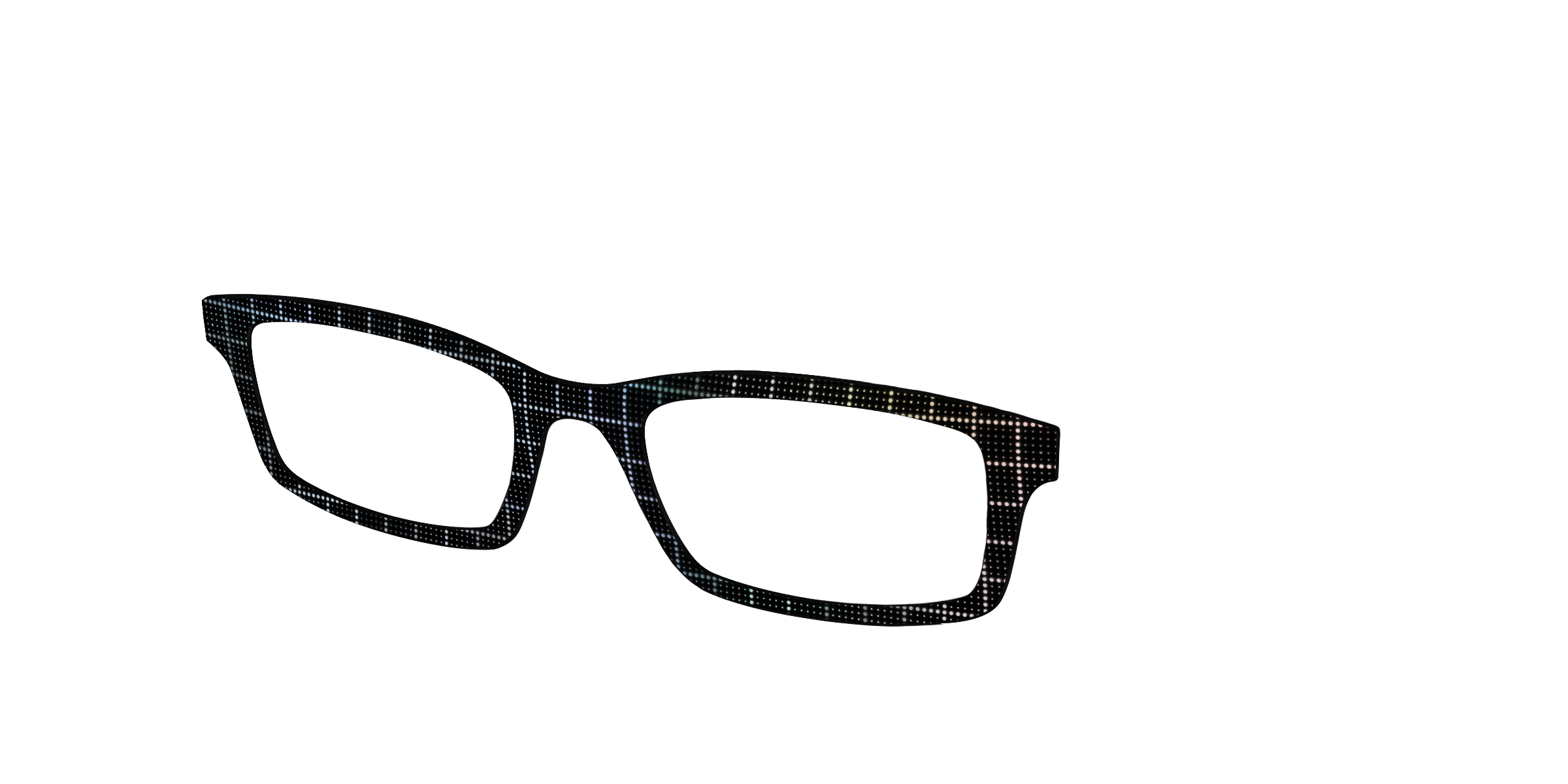 Pair Eyewear Design Tops Silver Iridescent Grid top argento