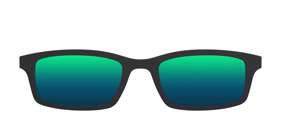 Pair Eyewear Sun Tops Green Reflective clip sole polarizzata 050