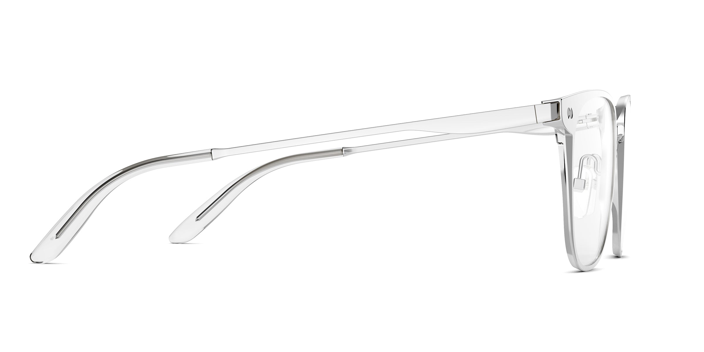 Pair Eyewear Nola Black Metal montatura metallo quadrata nera