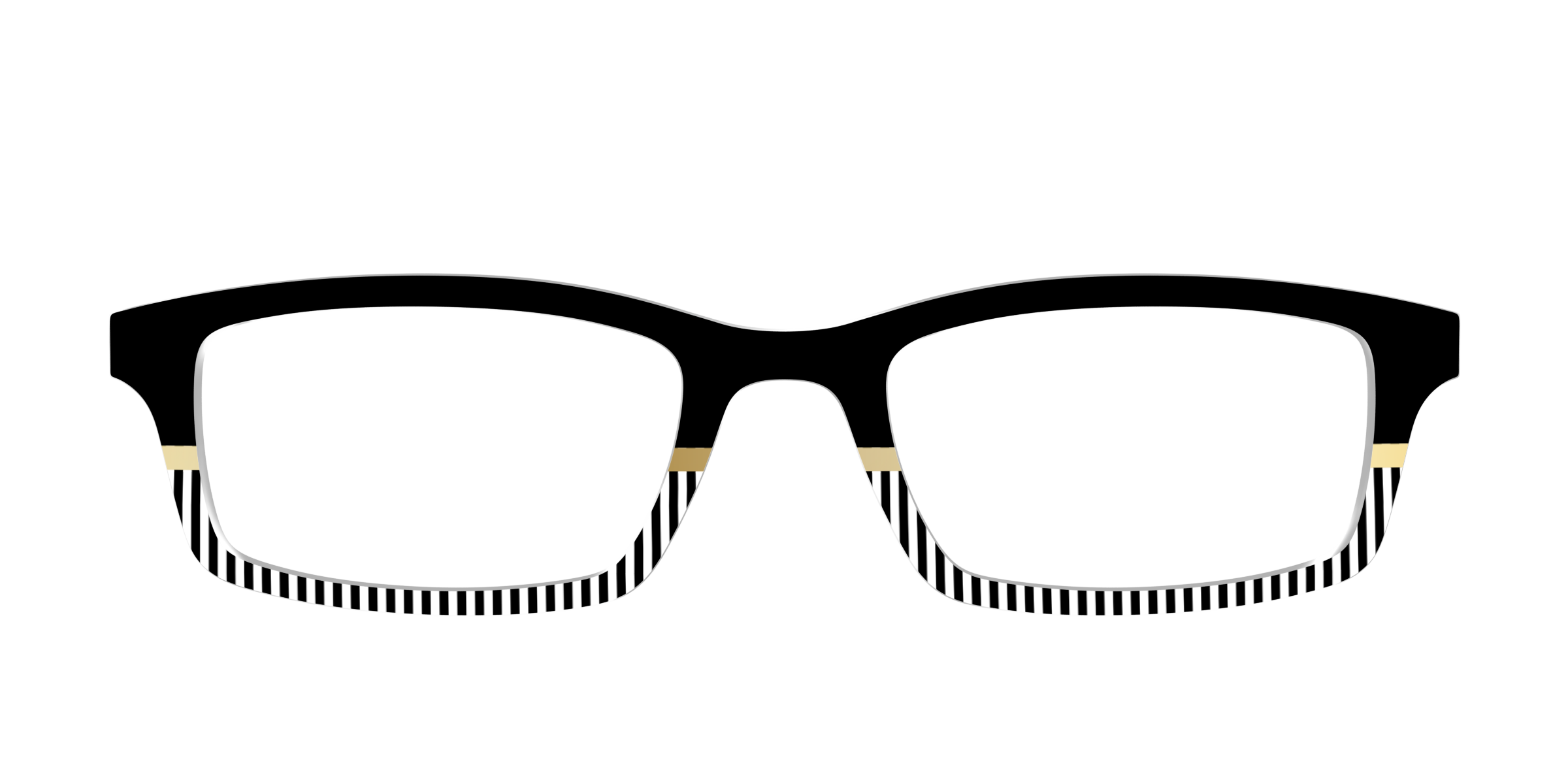 Pair Eyewear Design Tops Chic Stripes Crystal top per occhiali