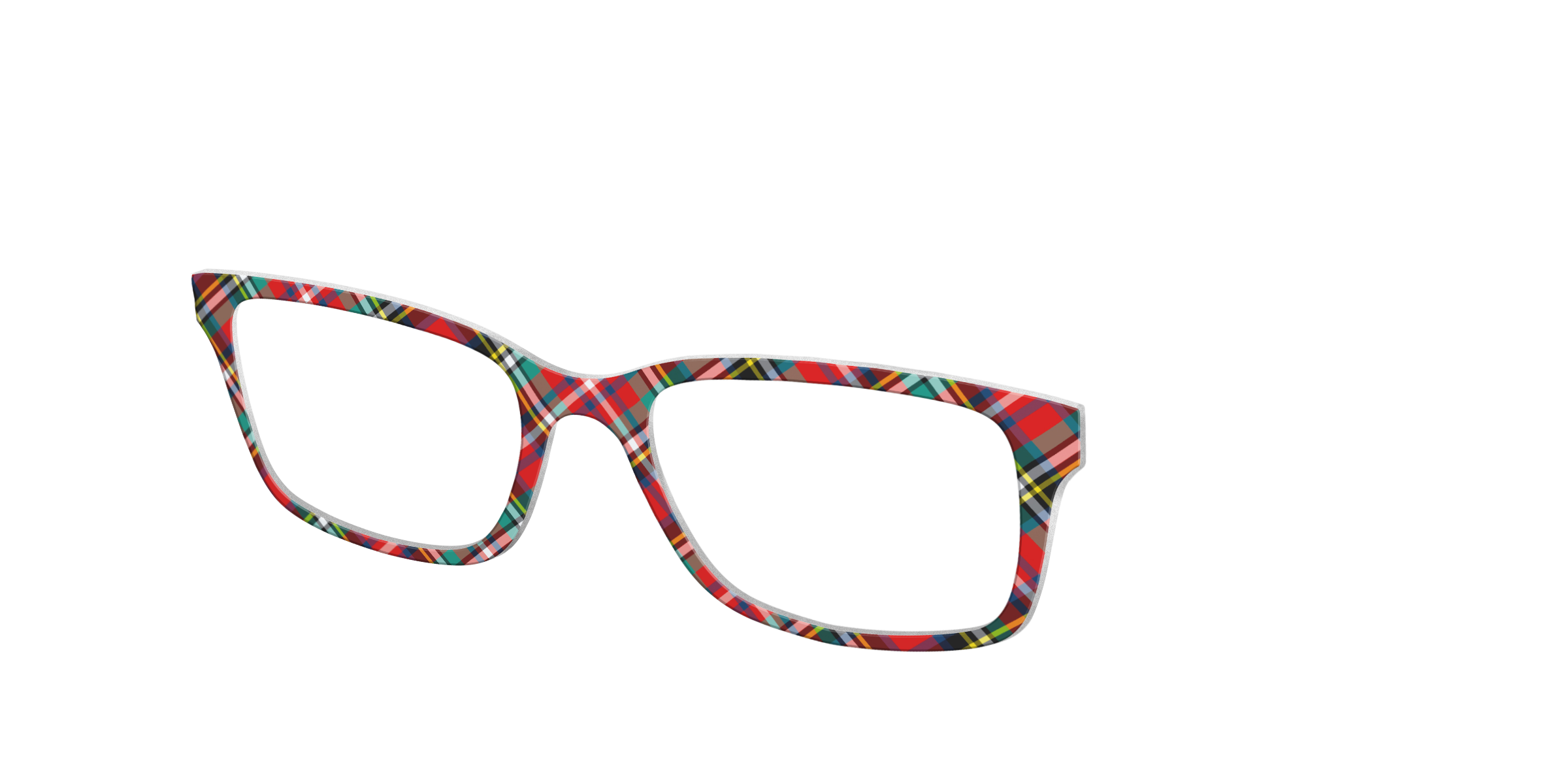 Pair Eyewear Design Tops The Winter Plaid top magnetico rosso
