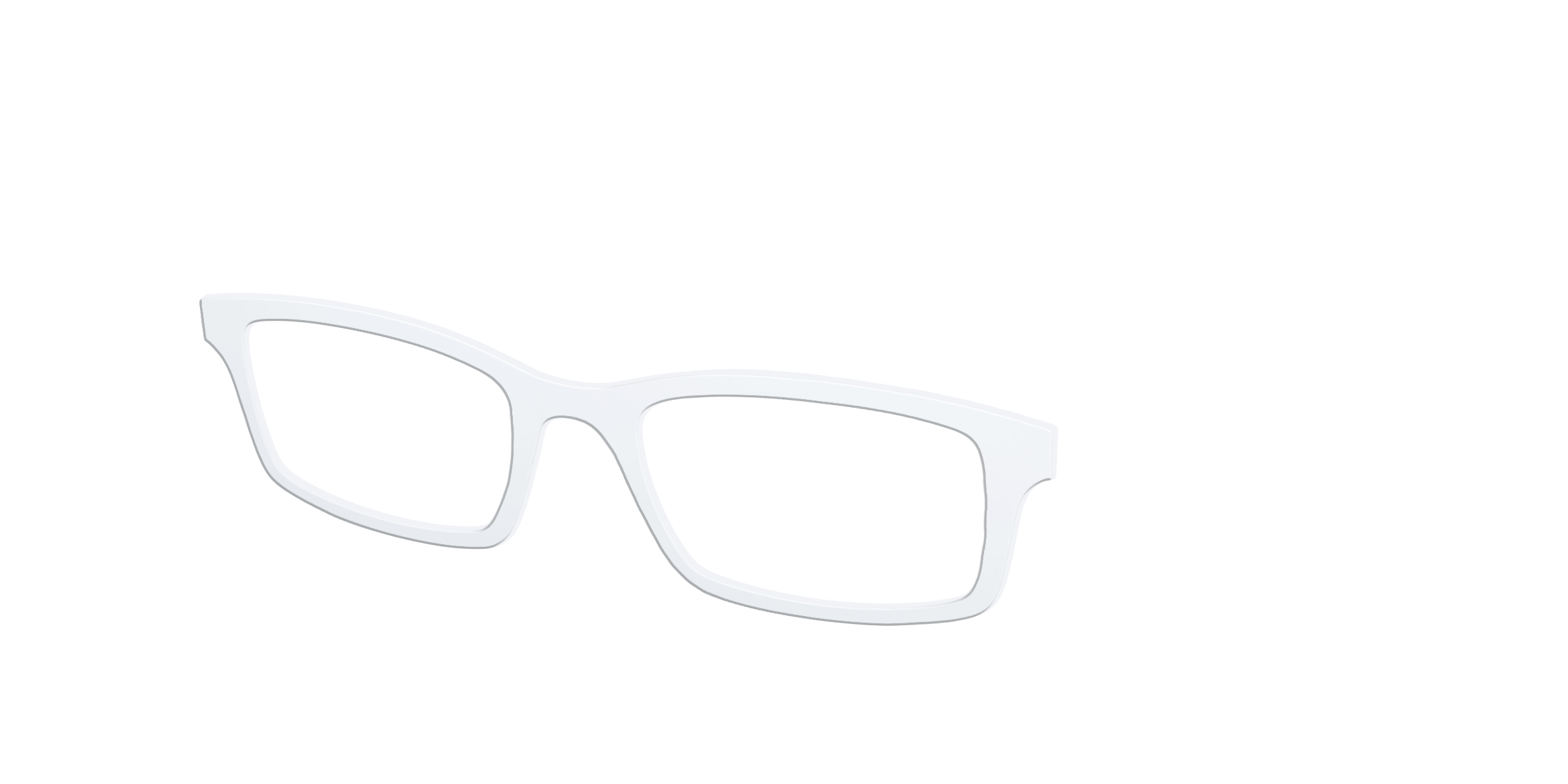 Pair Eyewear Solid Tops The White top bianco tinta unita