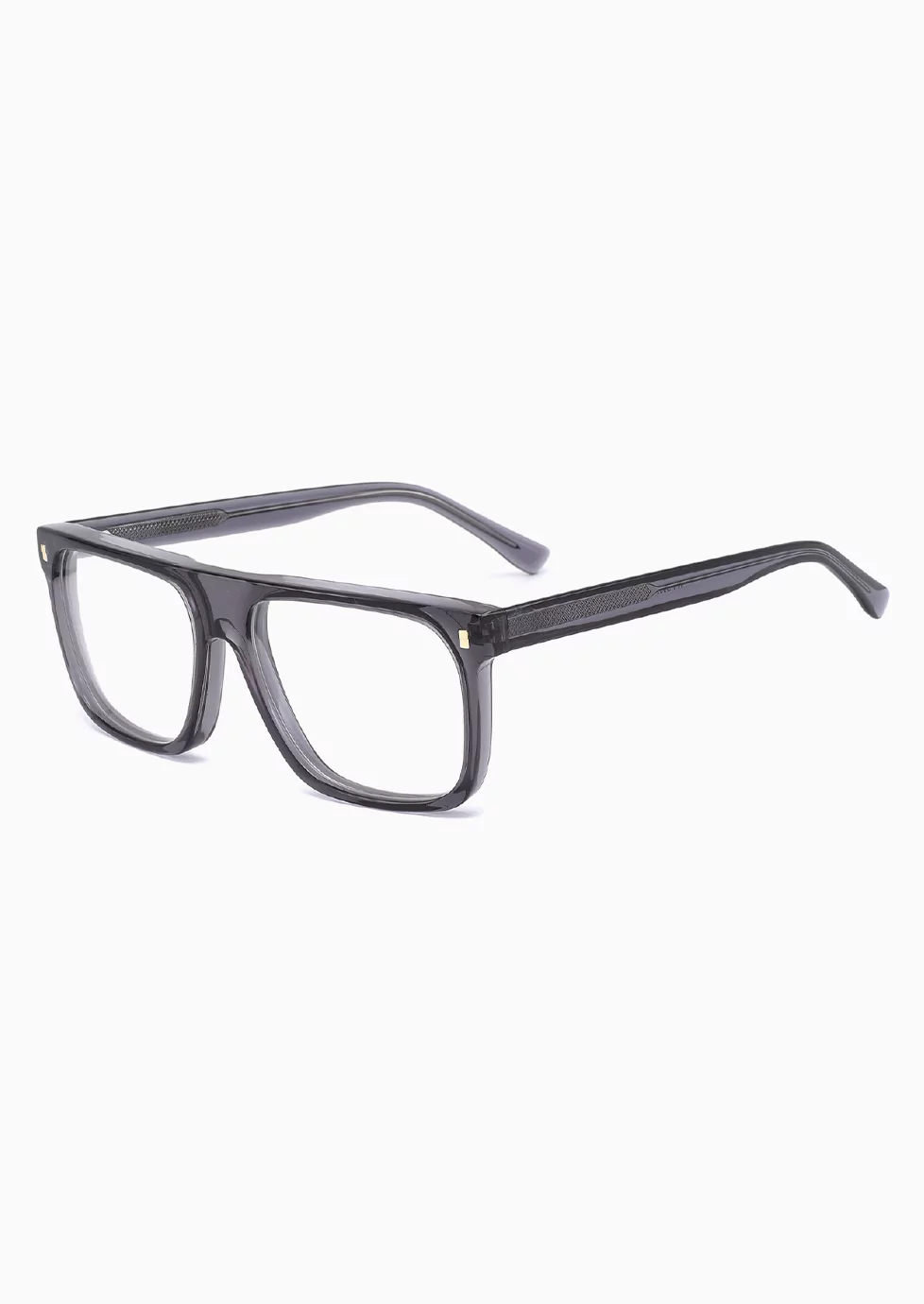 Ouyuan 309024 montatura occhiali uomo squadrata acetato