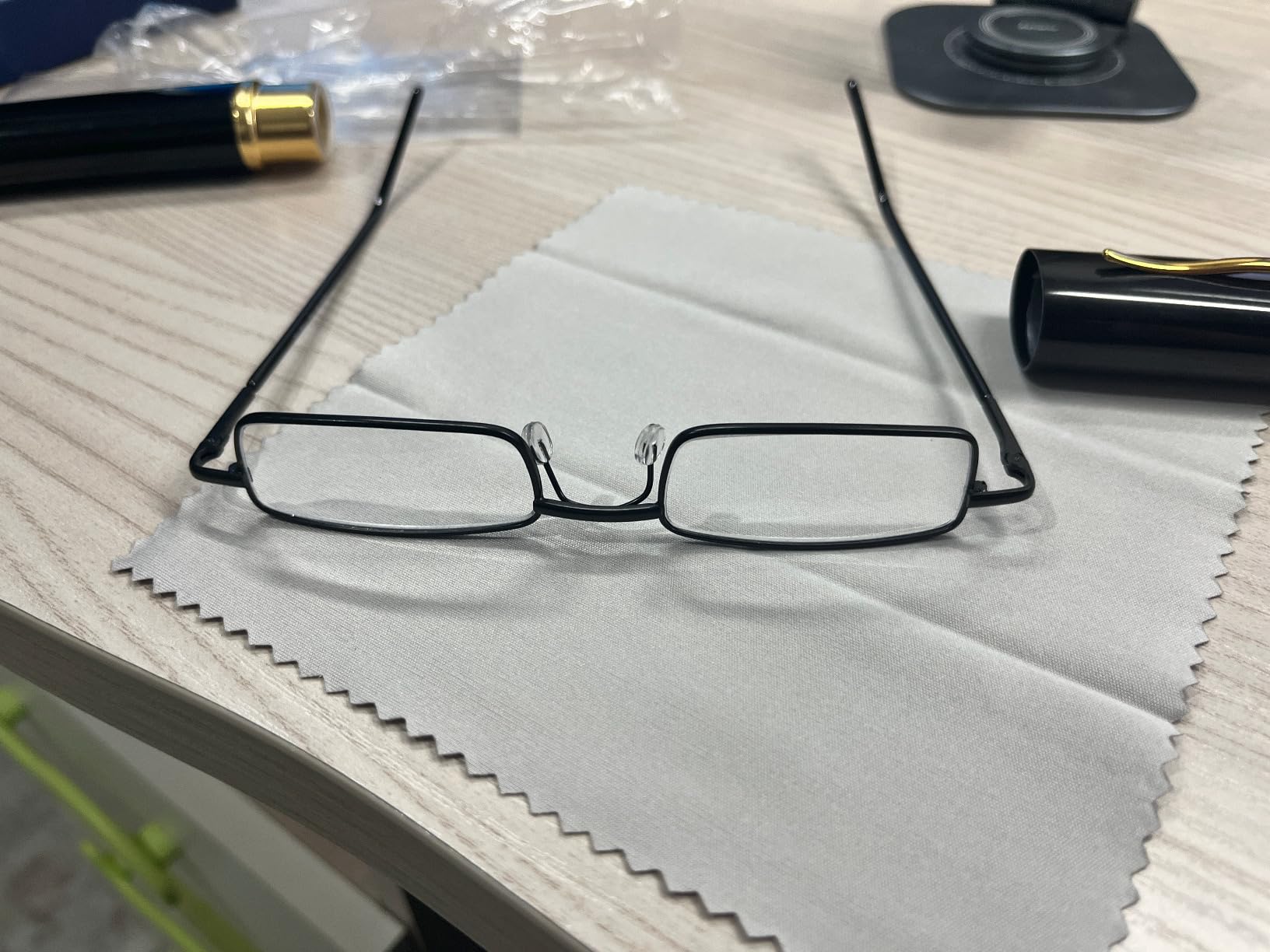 Hubeye Metal Square Occhiali Lettura 1,5 Metallo 2 Paia Anti Blu