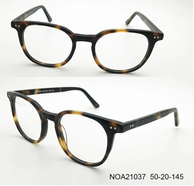 Ouyuan NOA21037 montatura tartarugata acetato unisex