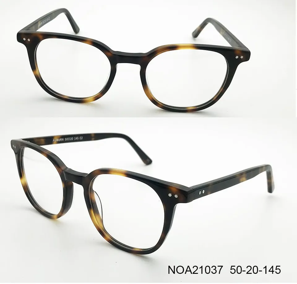 Ouyuan NOA21037 montatura tartarugata acetato unisex