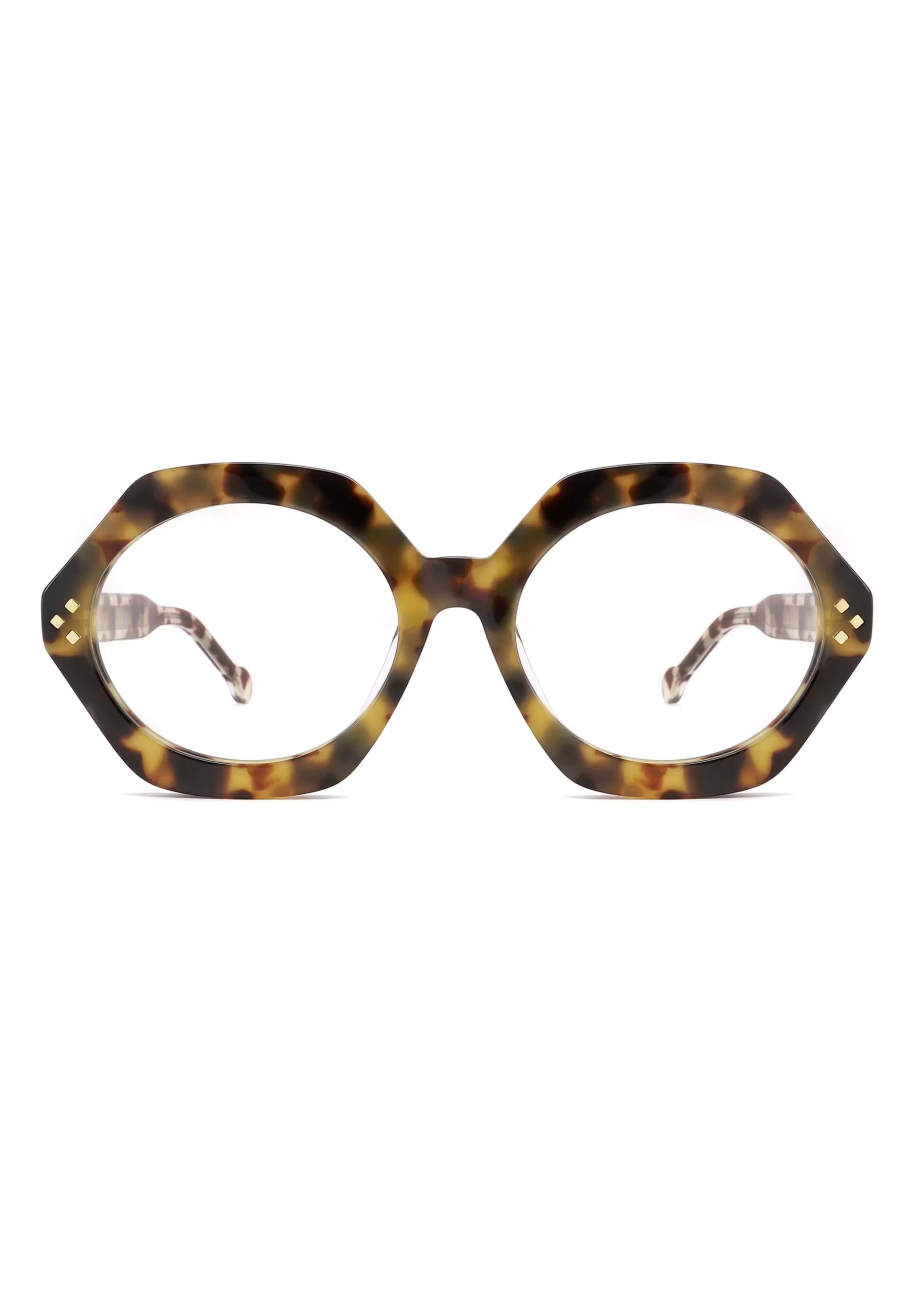 Ouyuan YD1203 occhiali da vista geometrici donna acetato