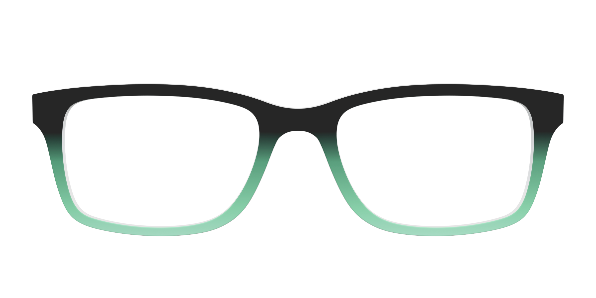 Pair Eyewear Solid Tops Black Spearmint Gradient top Serra