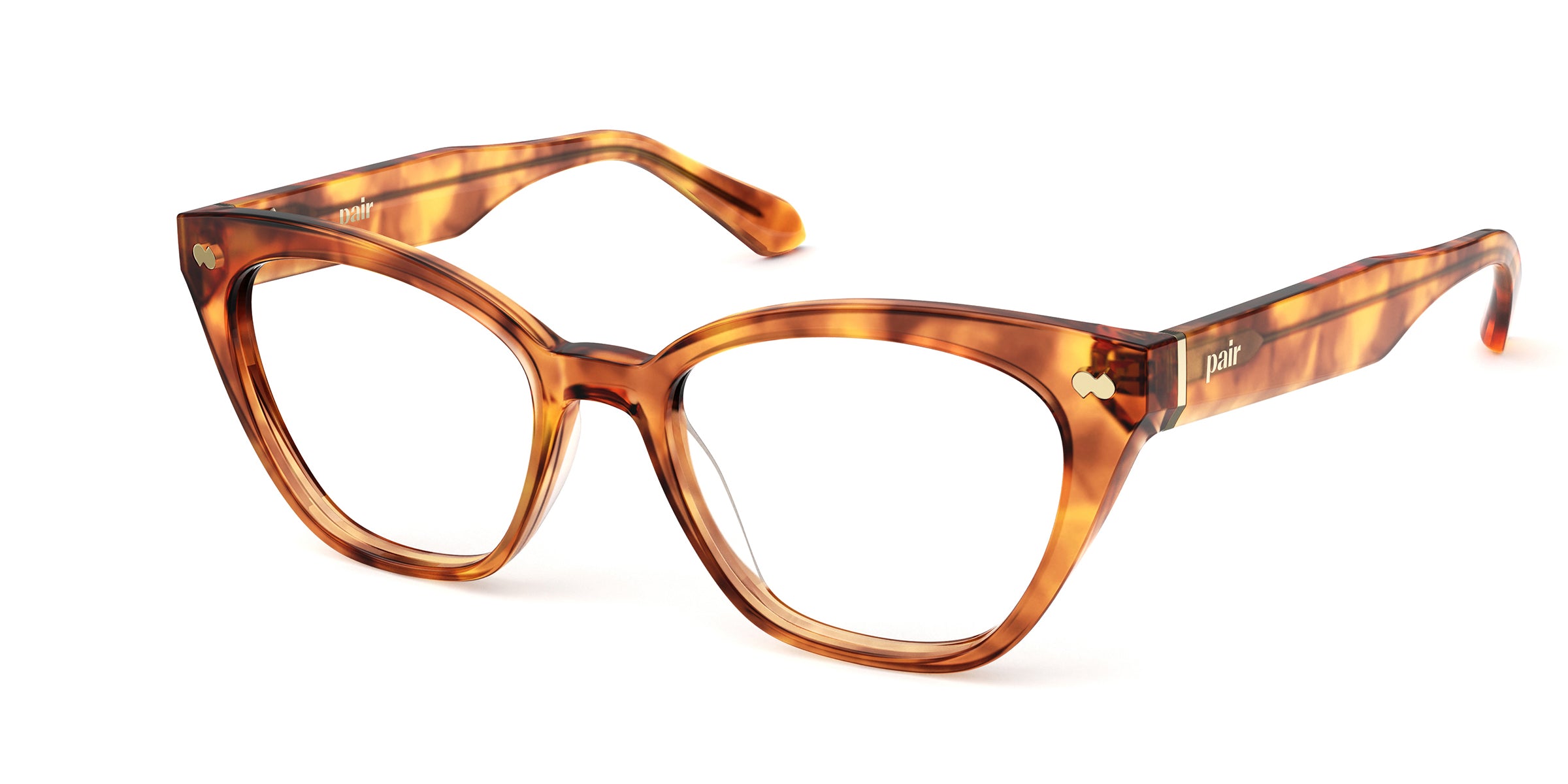 Pair Eyewear Flora Forte montatura occhiali tartarugata rossa